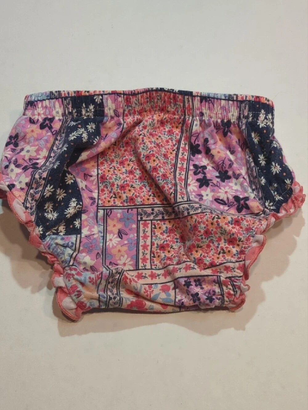Matilda Jane Pink Floral Patchwork Diaper Cover — Free with Pirchase